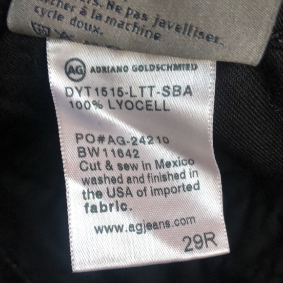 Adriano Goldschmied Tristan Super Black Leatherette Tailored Trousers - Picture 10 of 10